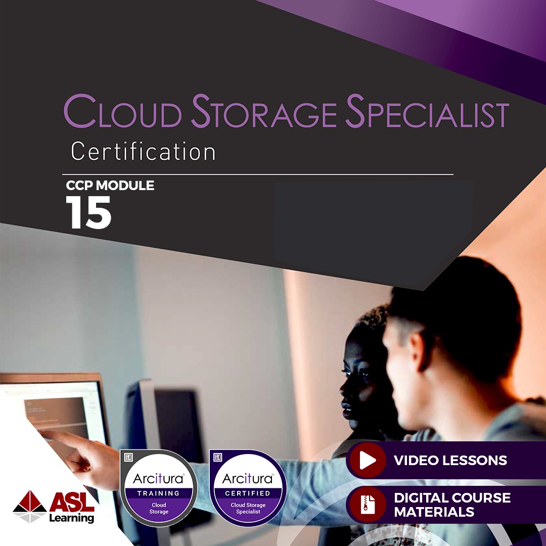 CCP Module 15 eLearning Study Kit Cloud Storage Lab ASL Learning