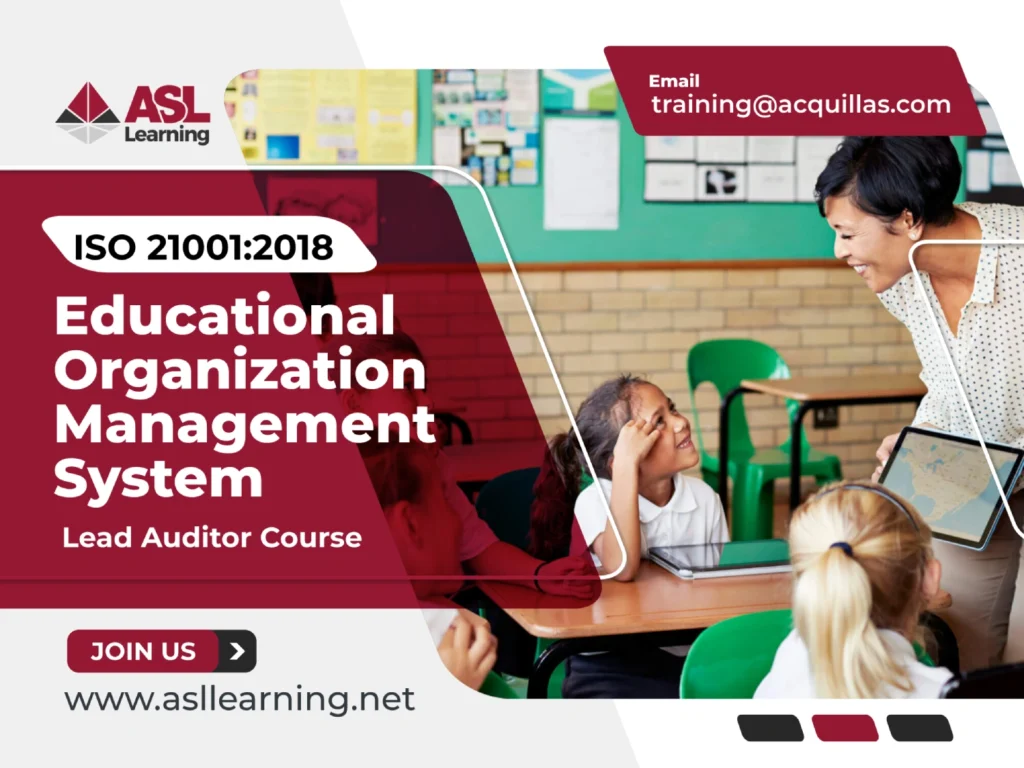 ISO 21001 2018 Educational Organization Management System Lead Auditor Course - Home