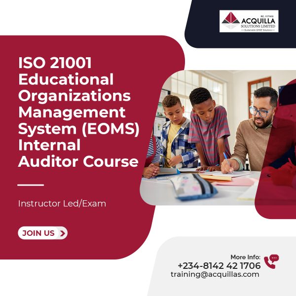 Iso Learning ISO 21001 Educational Organizations Management System (EOMS) Internal ...