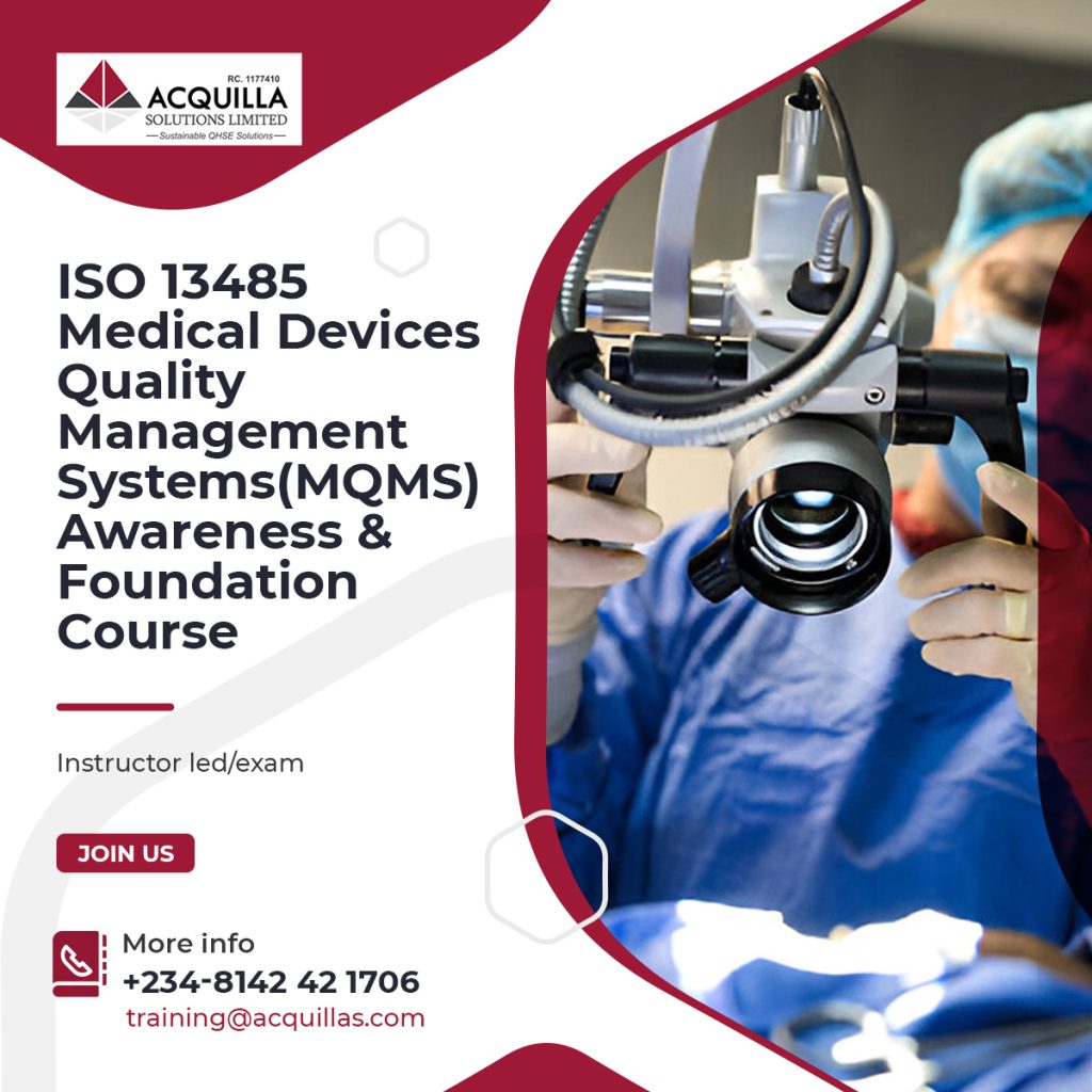 ISO 13485 Medical devices Quality management systems MQMS Awareness Foundation Course - Home