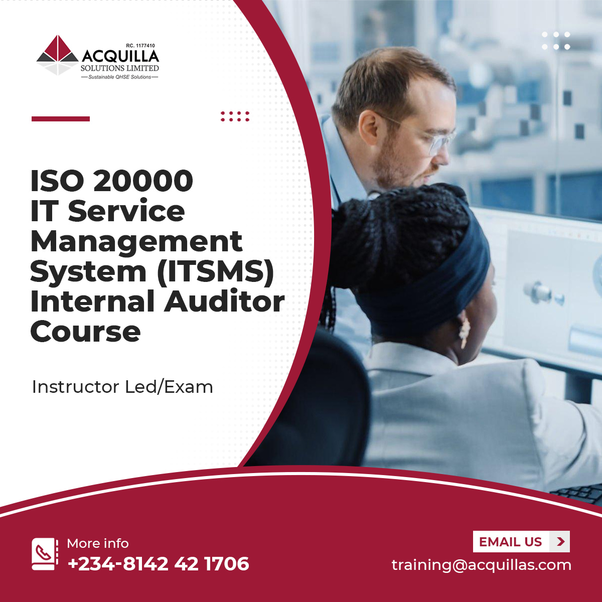 ISO 20000 IT Service Management SystemITSMS Internal Auditor Course - ISO 20000 IT Service Management System(ITSMS)  Internal Auditor Course - Information Technology & Risk - ASL Learning