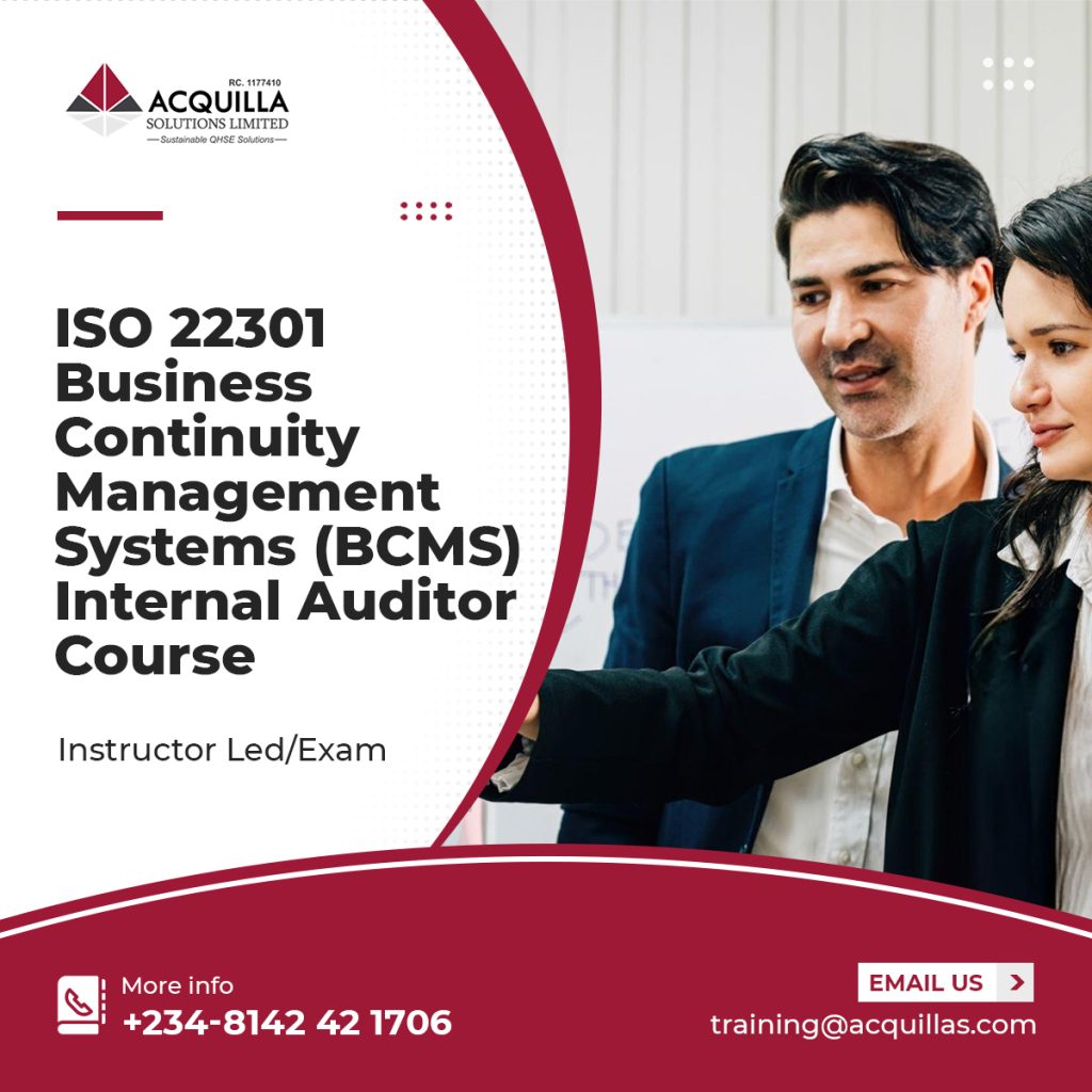 ISO 22301 Business Continuity Management Systems BCMS Internal Auditor Course - ISO 22301 Business Continuity Management Systems  (BCMS) Internal Auditor Course - Information Technology & Risk - ASL Learning