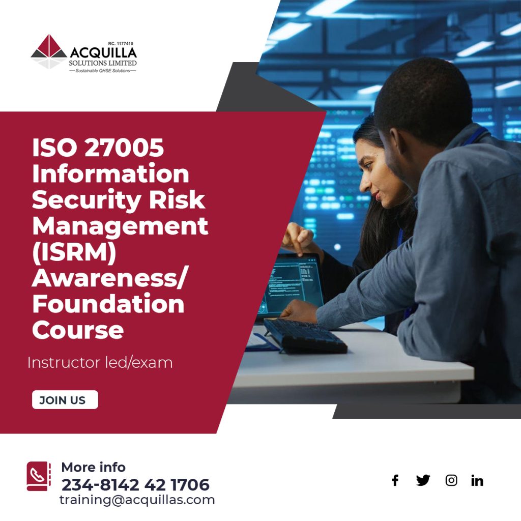ISO 27005 Information Security Risk Management ISRM Awareness Foundation Course - Home