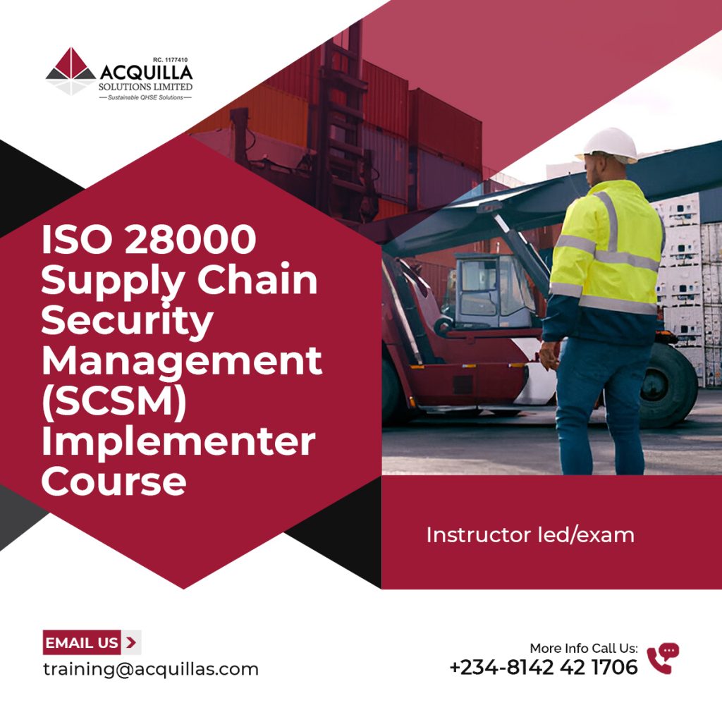 ISO 28000 Supply Chain Security Management SCSM Implementer Course - Home