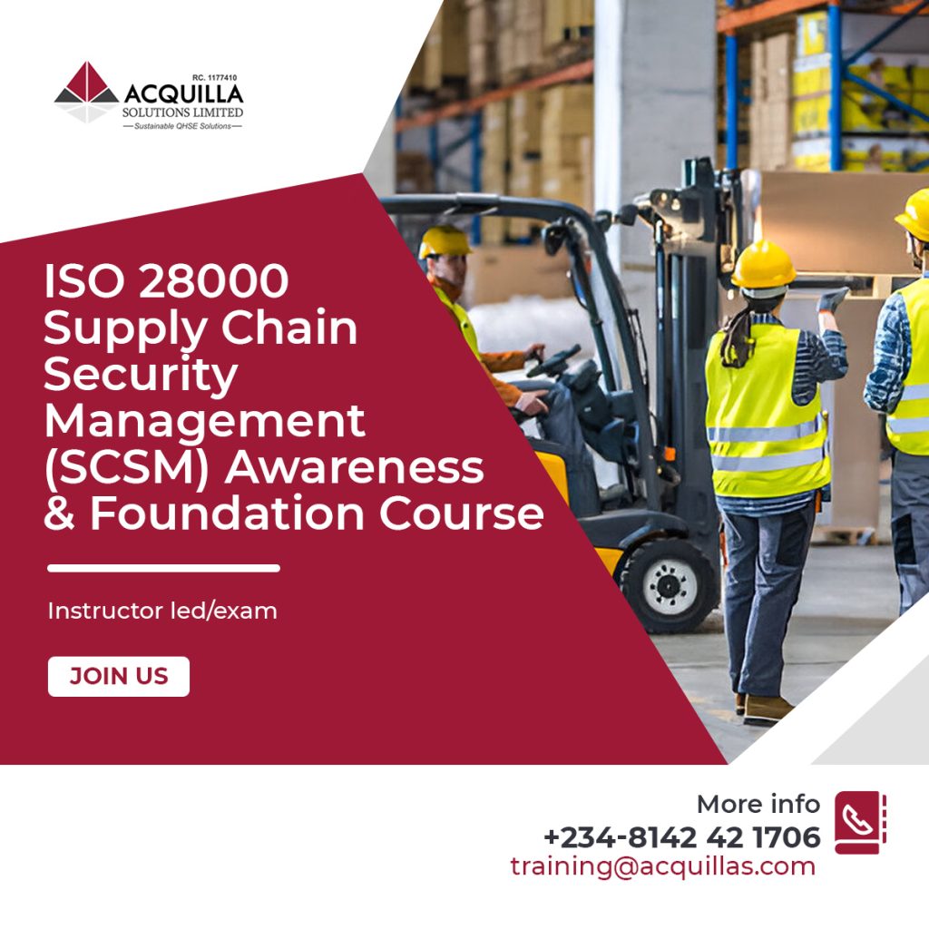ISO 28000 Supply Chain Security ManagementSCSM Awareness Foundation Course - Home