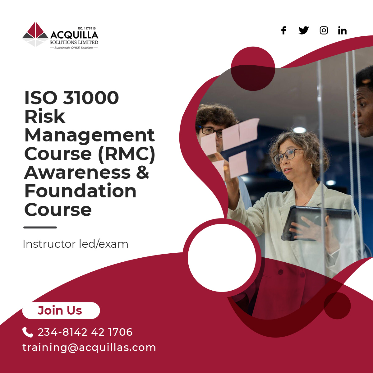 ISO 31000 Risk Management Course RMC Awareness Foundation Course - ISO 31000 Risk Management Course (RMC) Awareness/Foundation Course - Environment, Social & Governance - ASL Learning