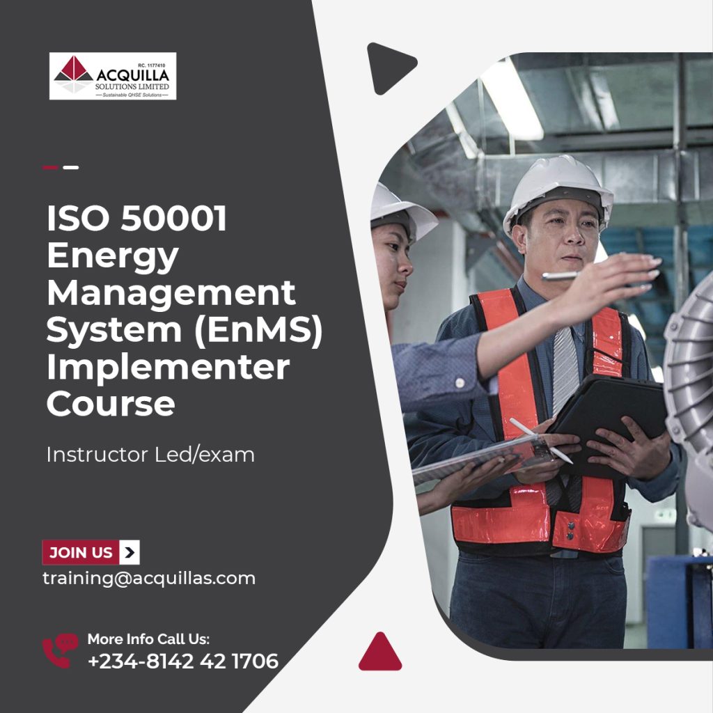 ISO 50001 Energy Management System EnMS Implementer Course - Home