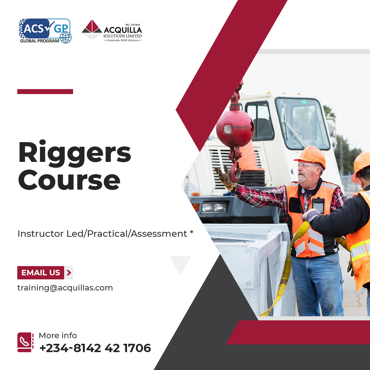 Riggers Course 1 - Riggers Course - Crane Operator & Rigger - ASL Learning