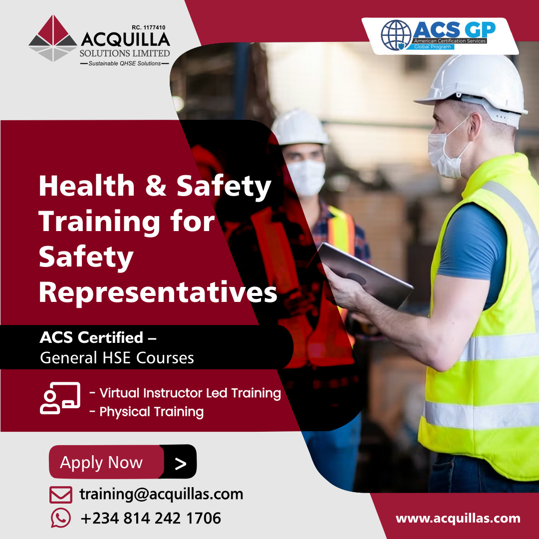 Health and Safety Training for Safety Representatives