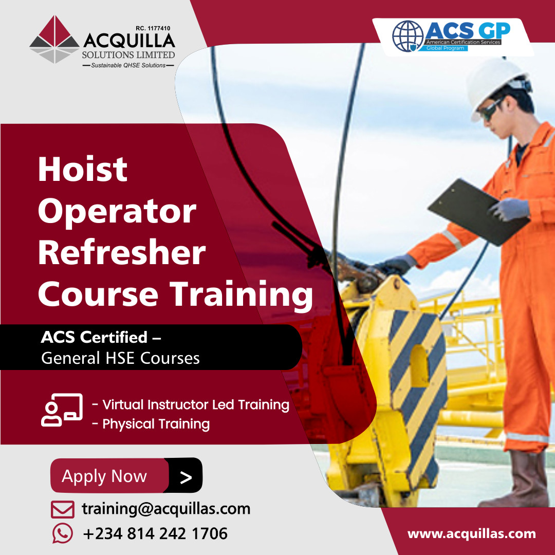 Hoist Operator Refresher Course Training