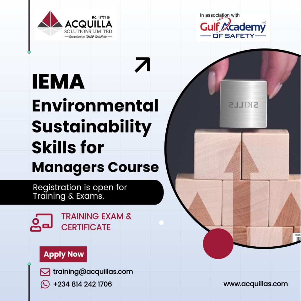 IEMA Environmental Sustainability Skills for Managers - Home