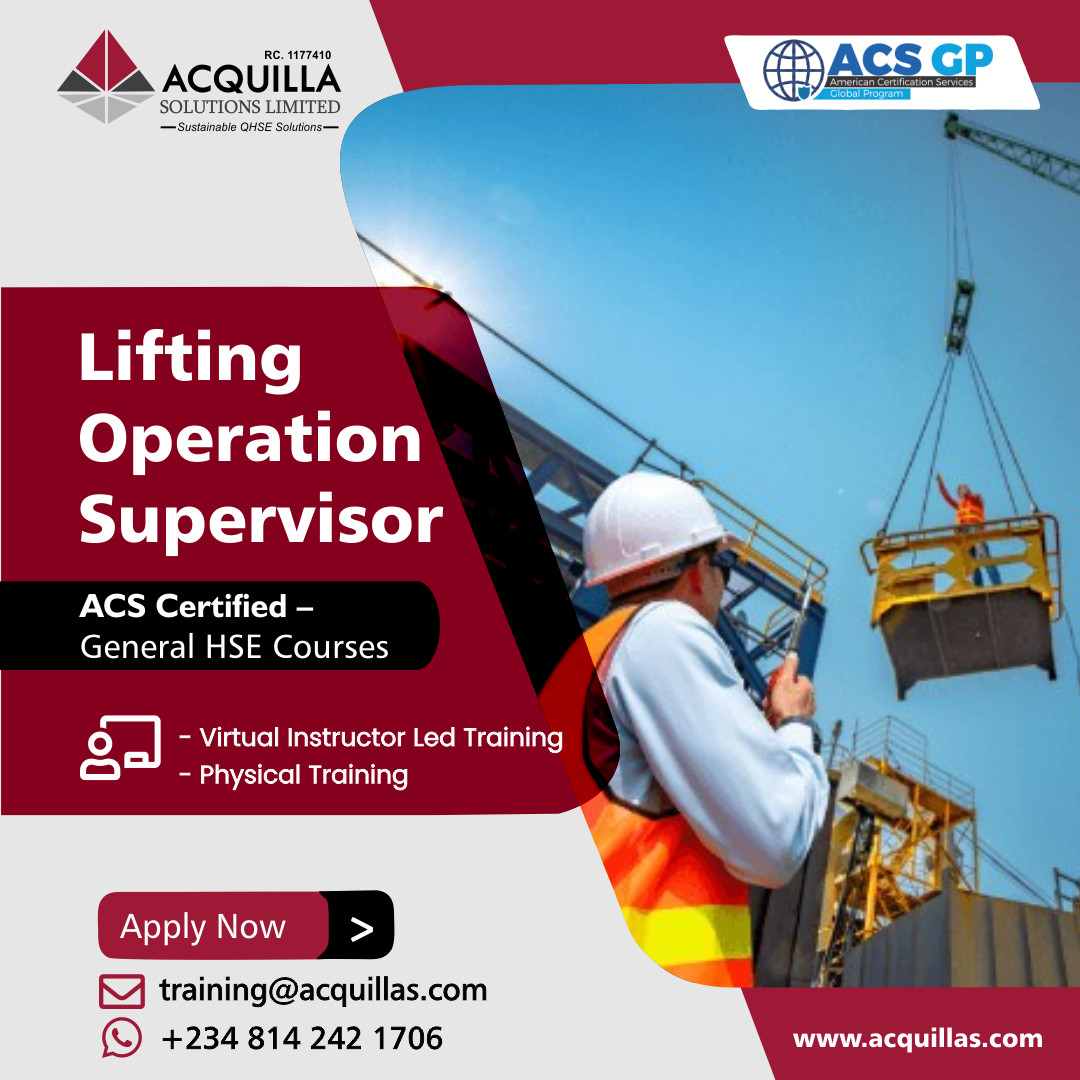 Lifting Operation Supervisor