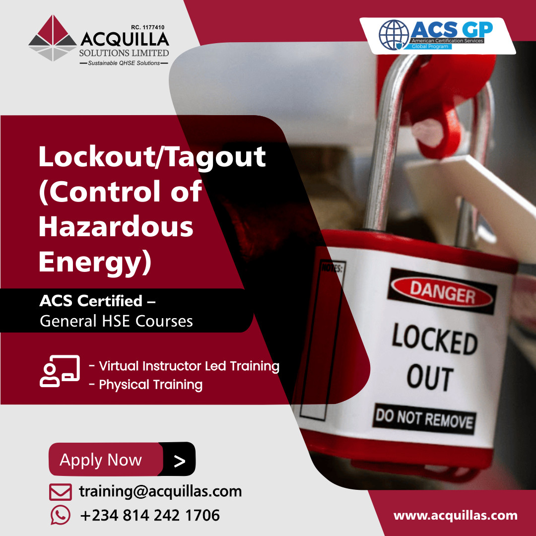 Lockout Tagout (Control of Hazardous Energy)